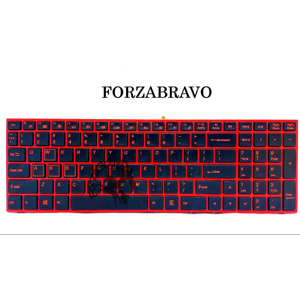 Keyboard Laptop For CLEVO P651 P651SE P655 P671 P655SE P671SG P650 P651 P650SA P650SE Red Frame Back