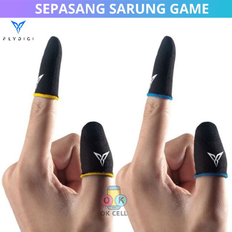 PLUS BOX POUCH Sarung Jempol Flydigi Gaming Game FF PUBG Mobile Legend Anti Keringat Super Sensitif Premium