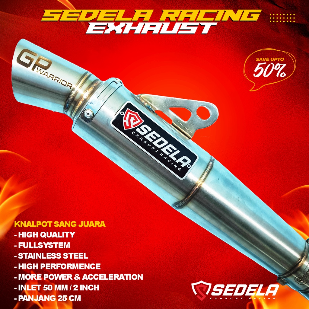 Knalpot Sedela Racing Exhaust Silincer Only