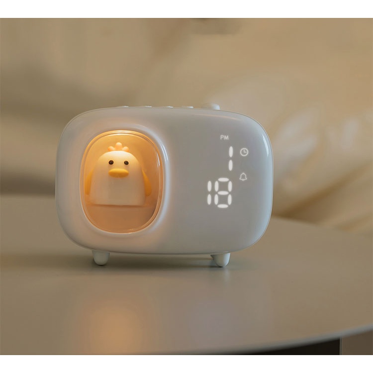 Multifunctional Digital Smart Alarm Cute Clock Led Night Light portable children Bell Mini Desktop Alarm Clock Usb for Home Decor and Kids Gifts Charger