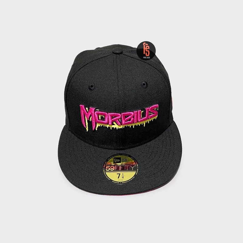 TOPI NEW ERA ORIGINAL 5950 WORDMARK MORBIUS BLACK UV PINK