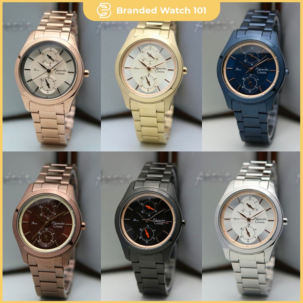 ORIGINAL Jam Tangan Wanita Alexandre Christie AC 2812 / AC2812 / 2812 Garansi Resmi 1 Tahun.