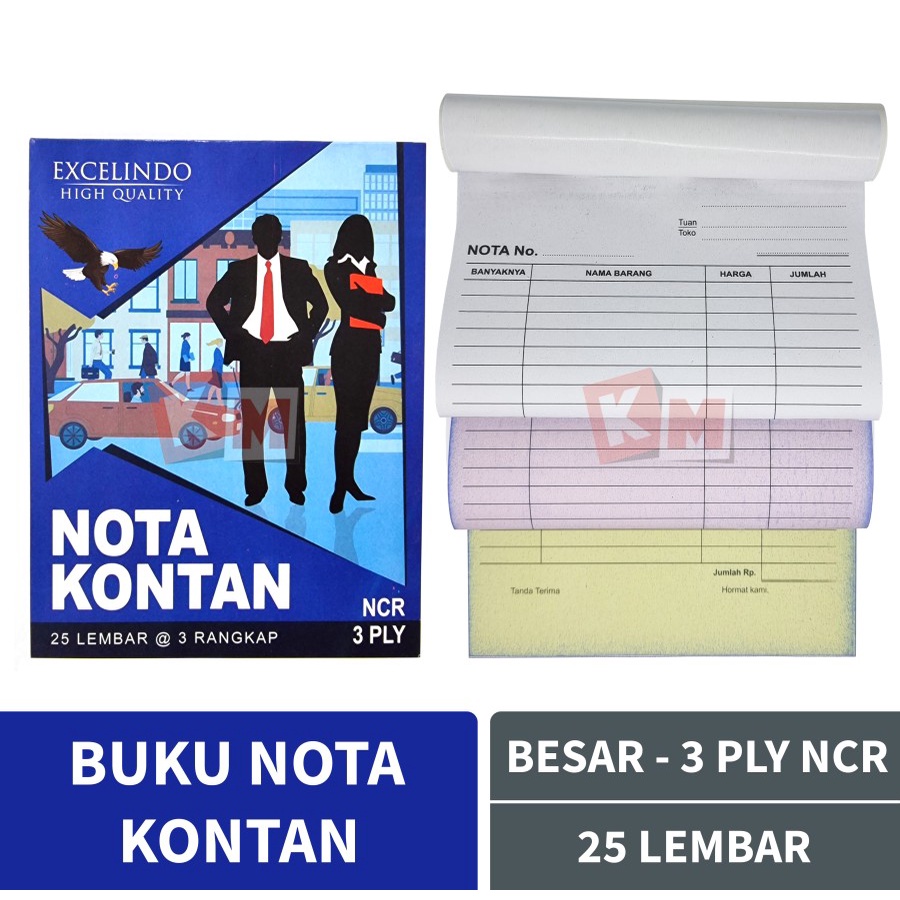 

Buku Nota Kontan Besar 3 Ply Rangkap Excelindo Isi 25 Lembar B3 NCR