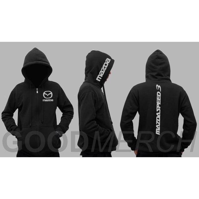 Jaket Hoodie Sweater Zip Mazda Speed 3 Sweatshirt Zipper