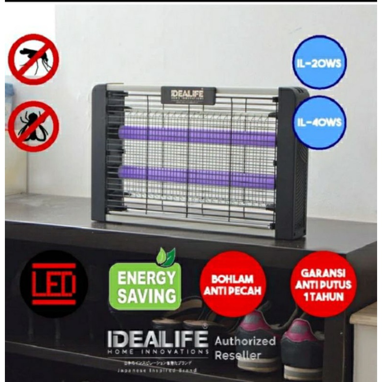 Idealife Perangkap Nyamuk Lalat Lampu Perangkap nyamuk Idealife Insect Killer IL 20WS 8 Watt