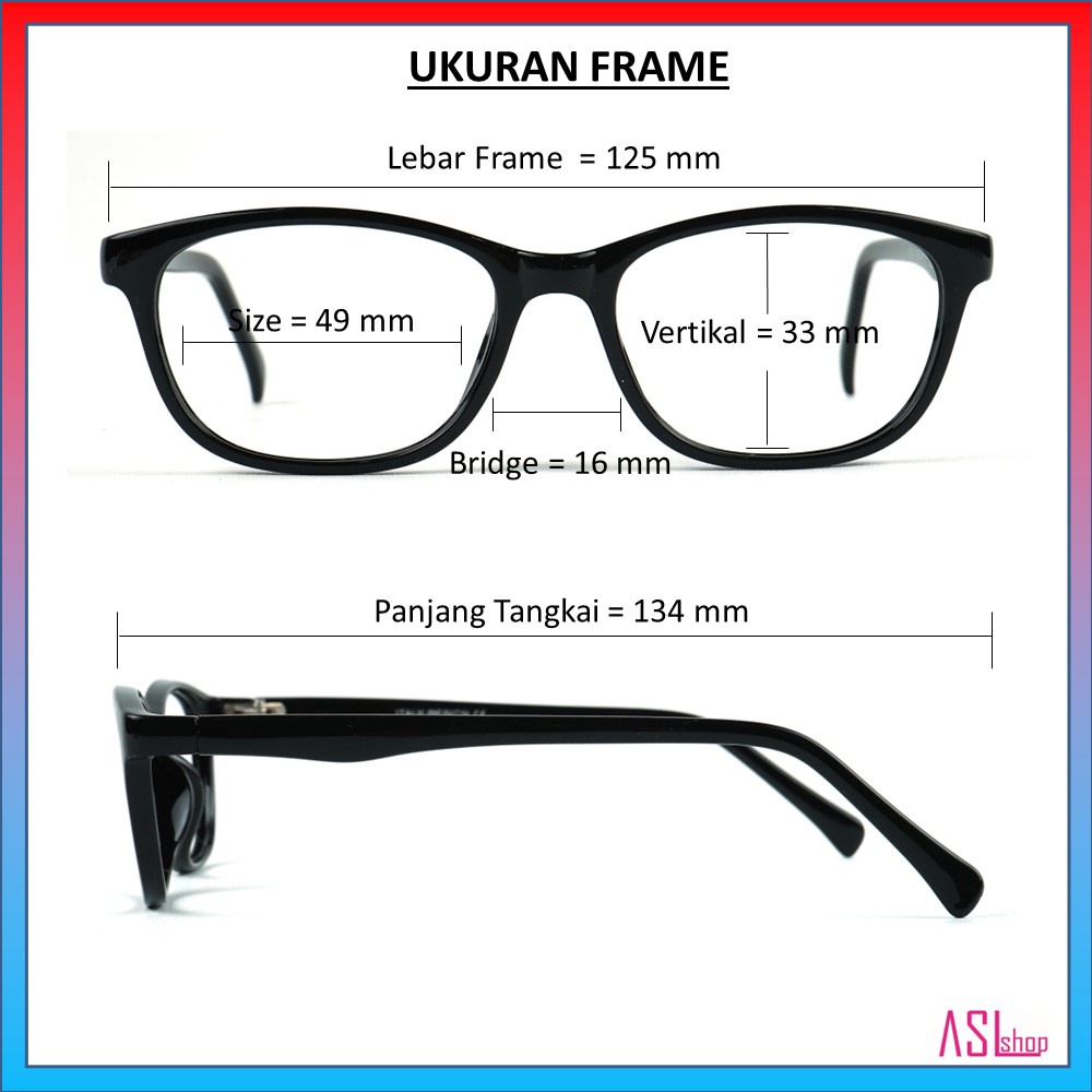 FRAME KACAMATA MINUS (ID 1037) REMAJA DAN ANAK-ANAK