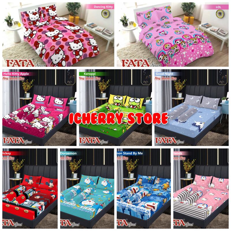 Jual Sprei Fata 3D Single Queen King 100x200 120x200 160x200 180x200