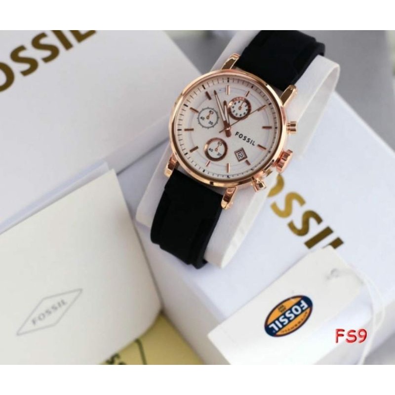 Jam Tangan Fossl Wanita Chrono Free Box Exlusive Water Resistant