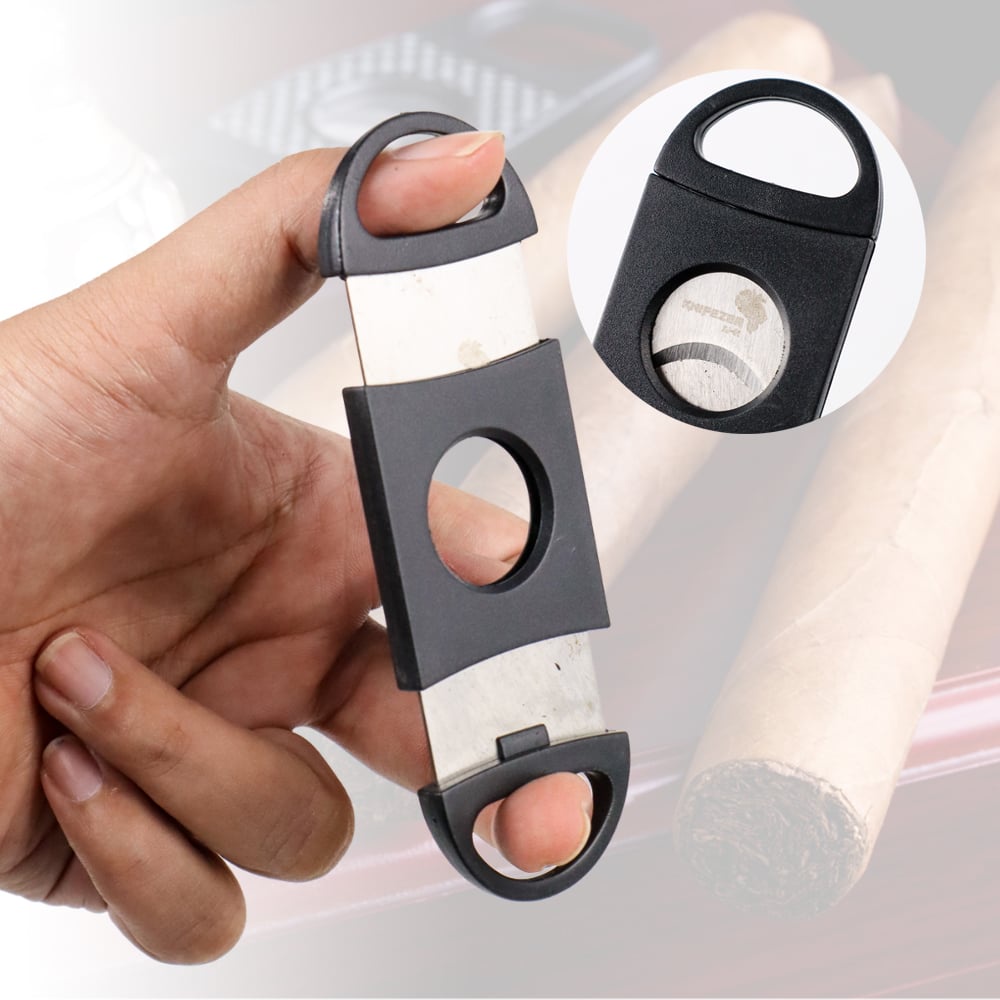 Alat Pemotong Rokok Cerutu Roko Gunting Cerutu Rokok Cigar Cutter Double Blade Tajam