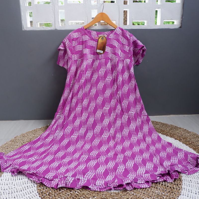 Batik Qonita Daster Rosmalia Resleting hls