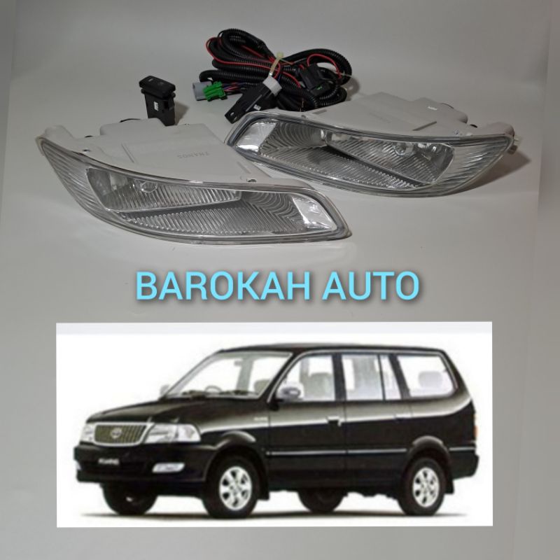 kijang kapsul lampu sorot foglamp mobil kijang kapsul 2003 2004 komplit