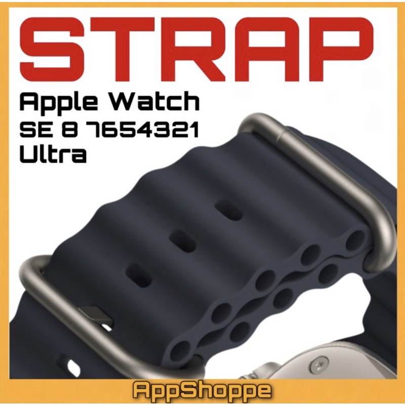 Apple Watch Ultra 8 SE 7654321 Strap Silicone Buckle Sport Band