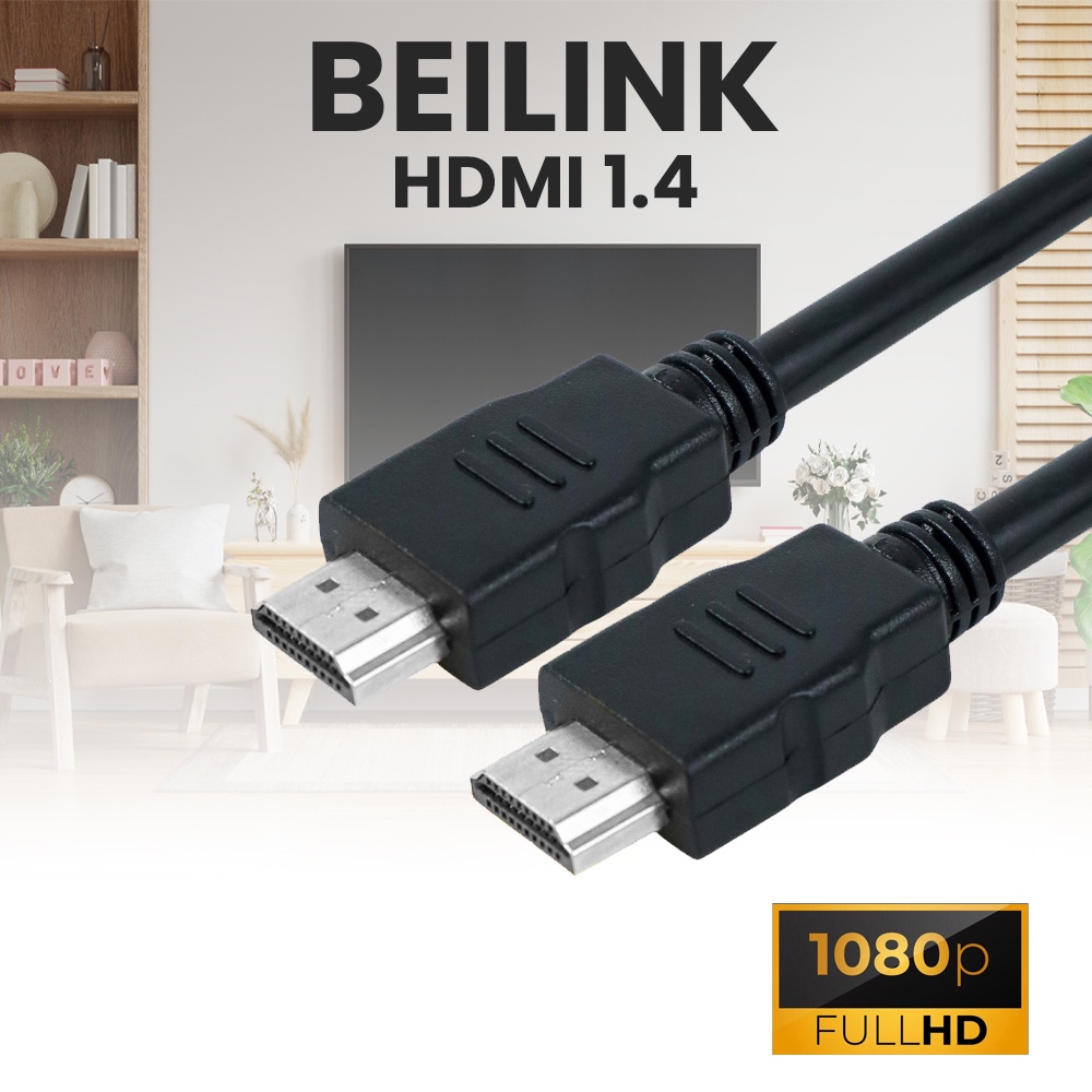 BEILINK Kabel HDMI 1.4 1080P 3D - 1.5M - OMCL4QBK Black