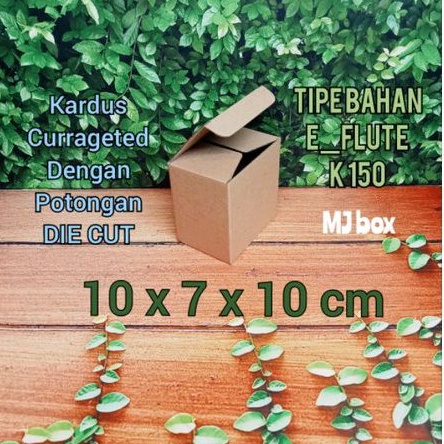 

kardus karton UK, 10x7x10 cm... die cut currageted, model kemasan botol