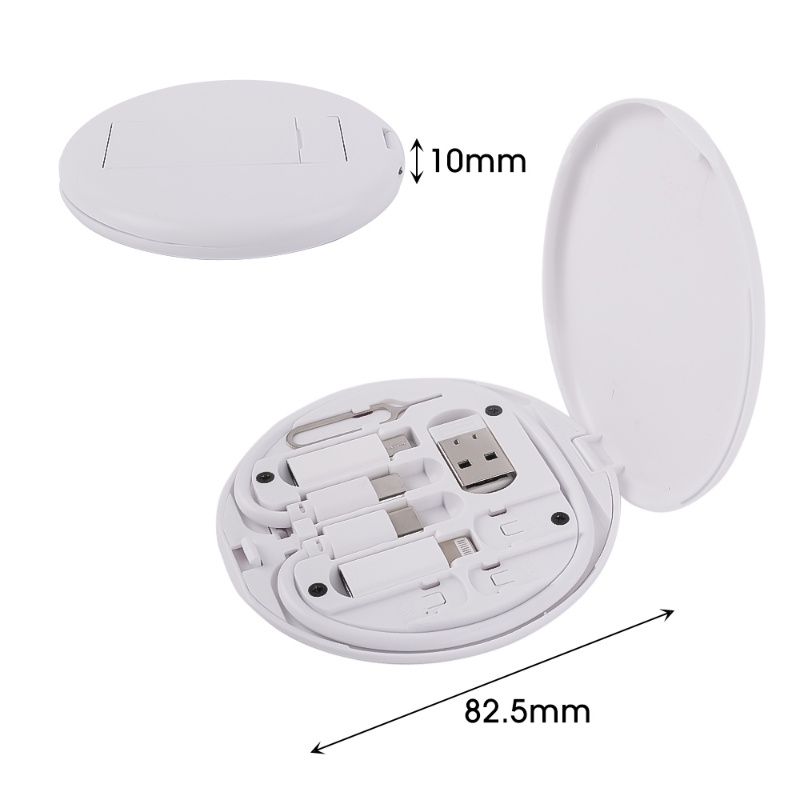 Set Kabel Data / Charger 60W Fast Charging Multifungsi Dengan Kotak Penyimpanan