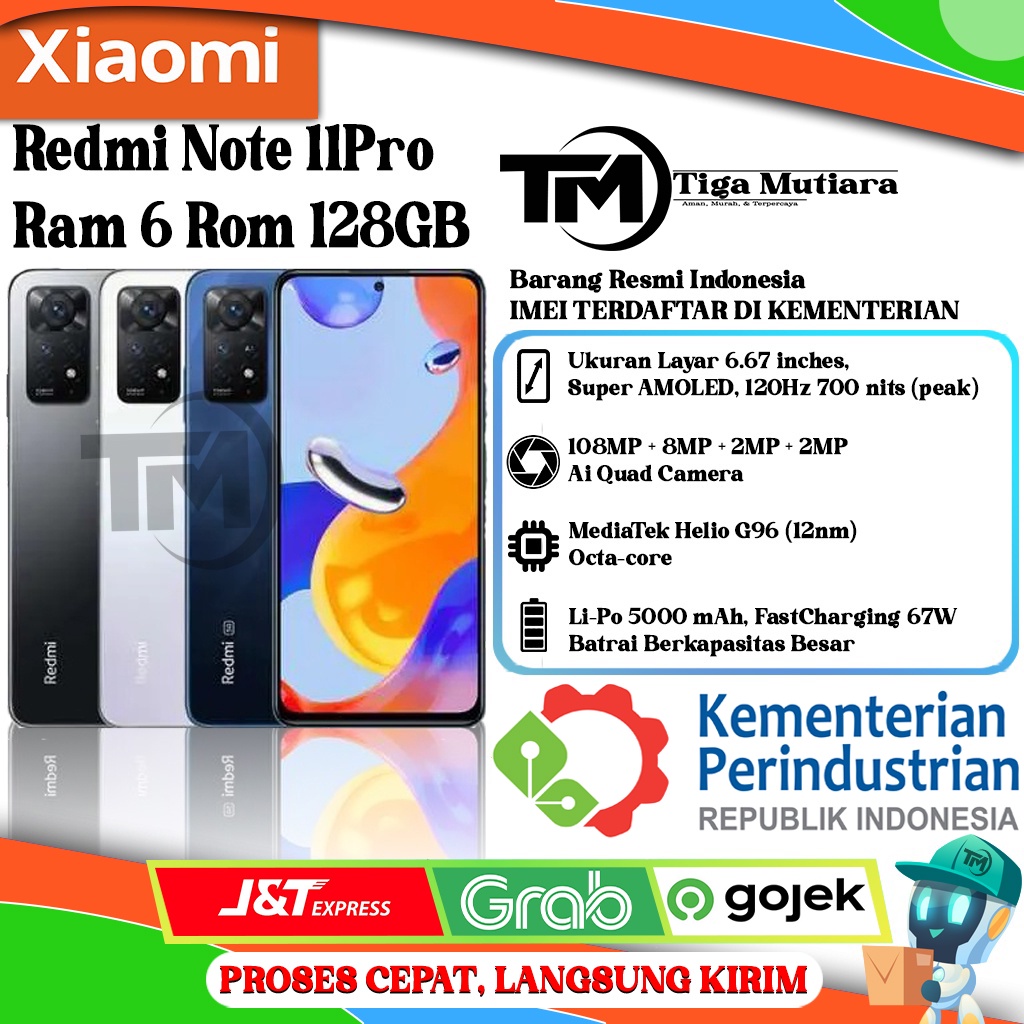 Xiaomi Redmi Note 11 Pro 4G Ram 6/128GB | Ram 8/128GB