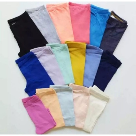 LEGGING ANAK POLOS 0-12 TAHUN BAHAN SPANDEK JERSEY PREMIUM | LEGGING ANAK POLOS SPANDEK MURAH BISA COD