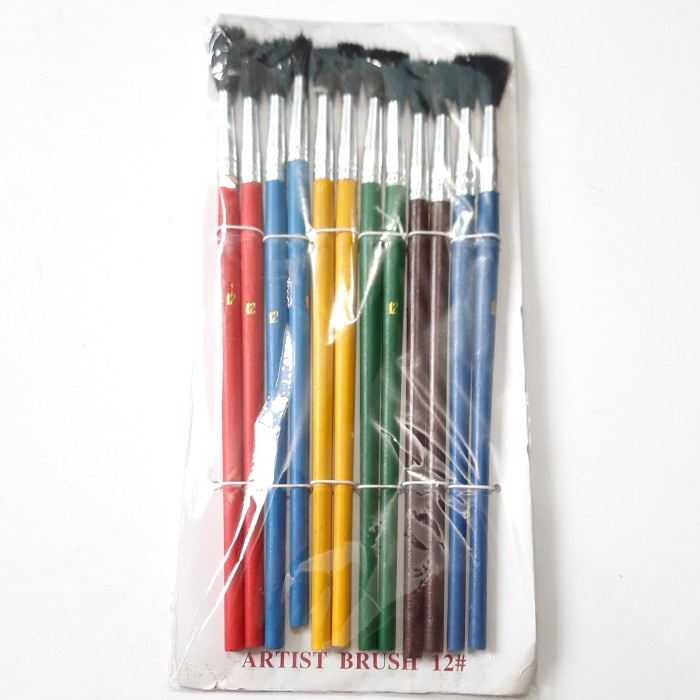 

Trendi Kuas Gambar No 12 / Kuas Lukis Artist Brush Harga Per Lusin (E5160) Bergaransi