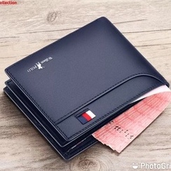 Produk Baru - Dompet Pria Logo Embos WILIAM POLOO Model Lipat 2 Ukuran 5inch Dompet Uang / Koin / Kartu Fashion