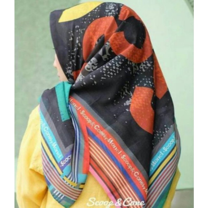 Preloved Hijab Monel 95% ORI, mulus pemakaian wajar