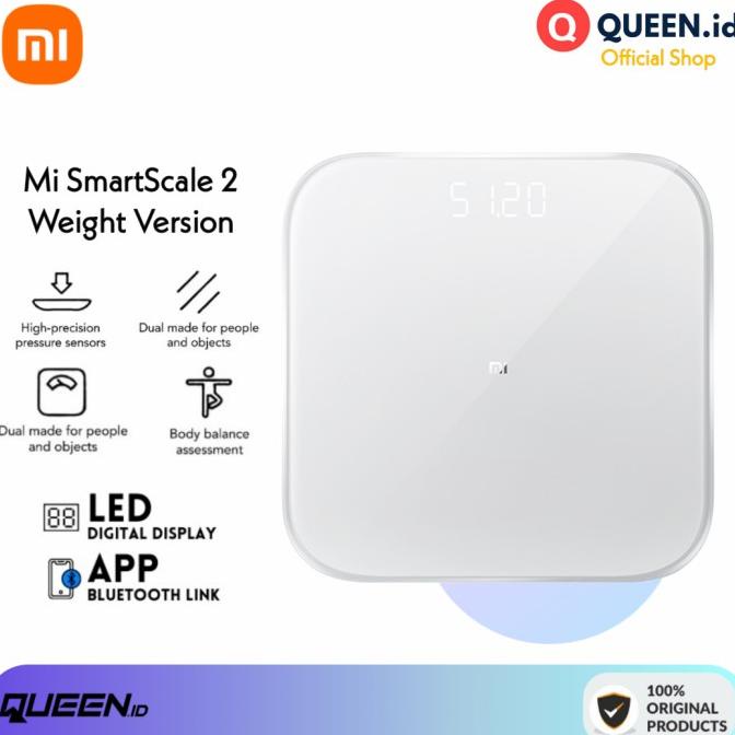 Mi Smart Scale 2 LED Display - Timbangan Data Badan Digital Mi Versi 2