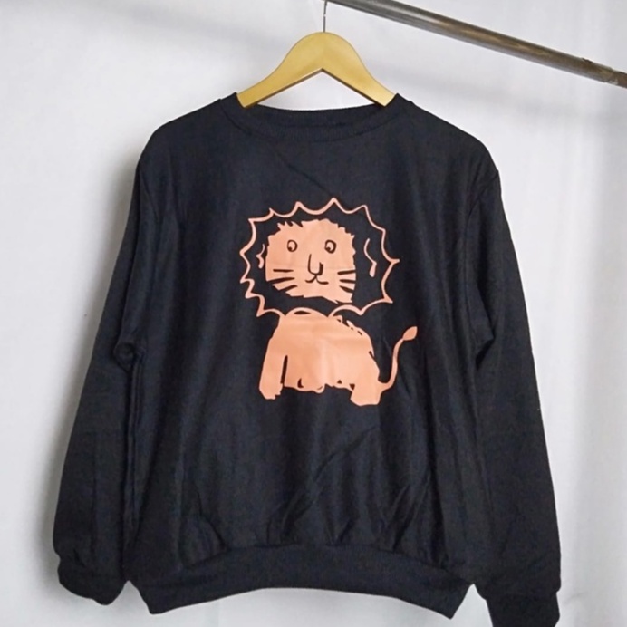 Sweater Wanita Lion  Bahan Fleece