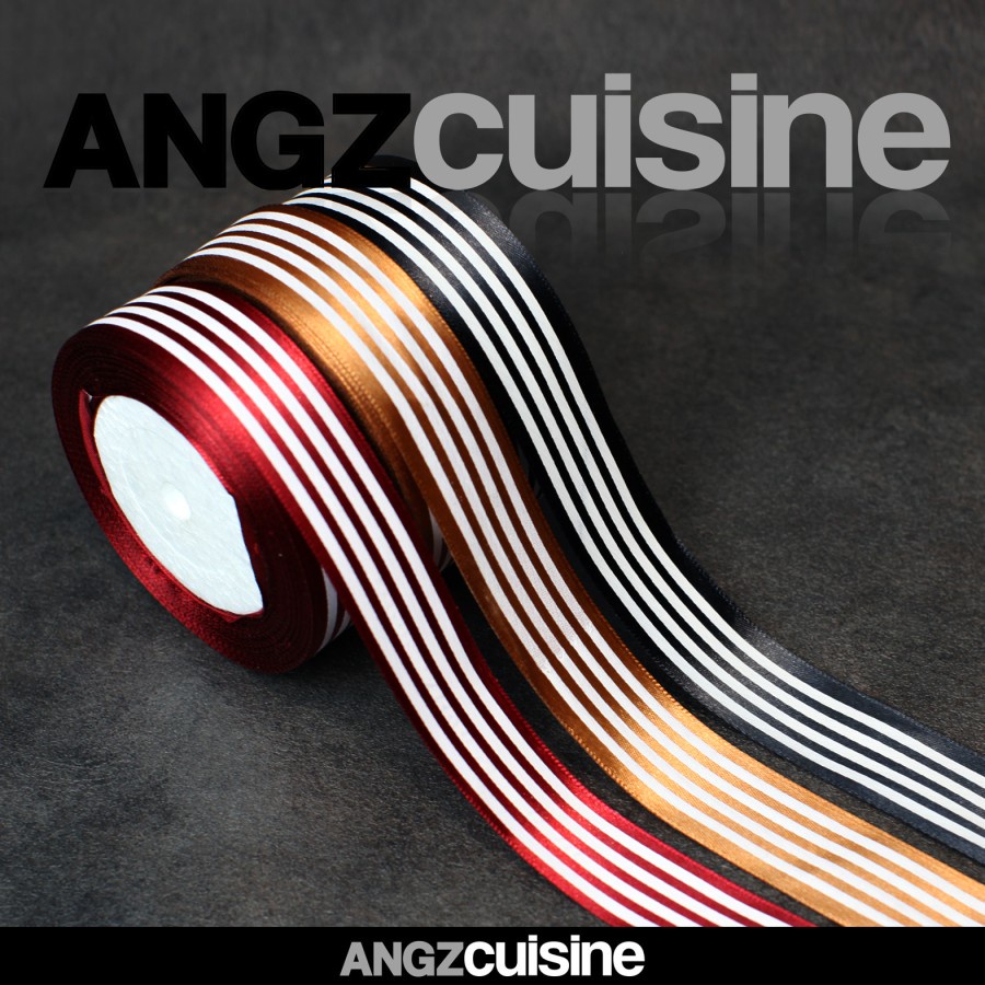 

Pita Garis Garis Putih Panjang 2 Meter Pita Hiasan Kado