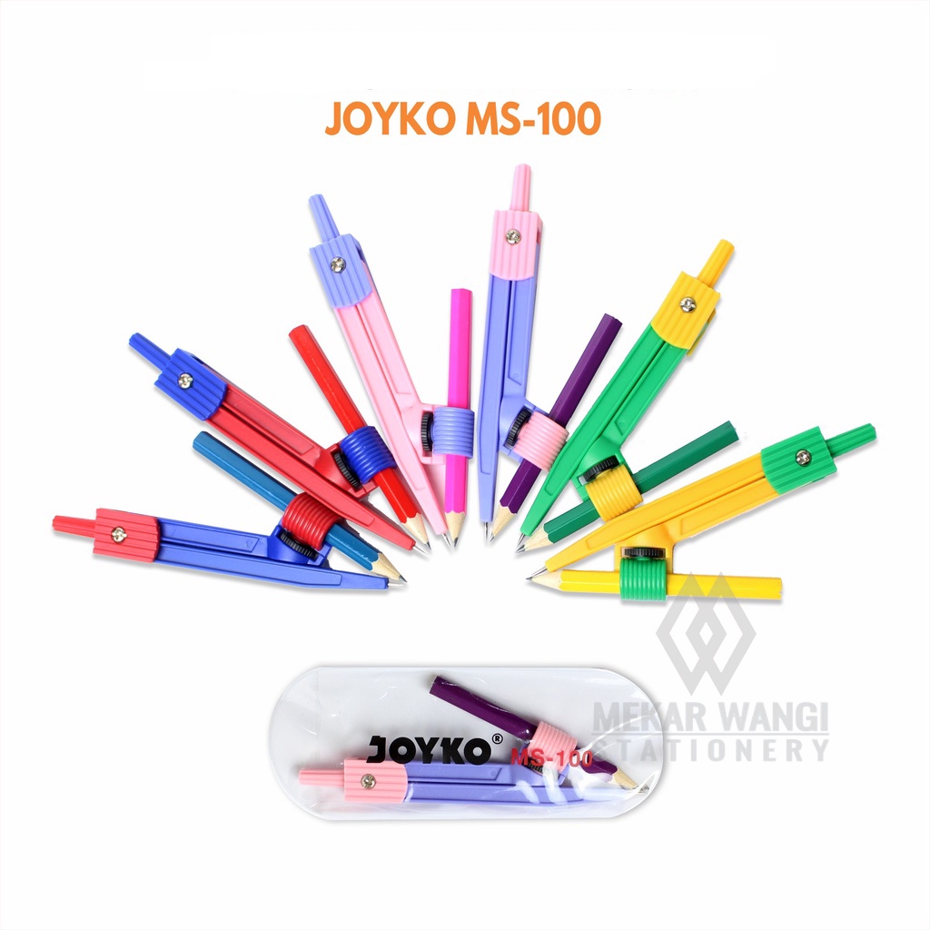 

Jangka Joyko MS 100 Jangka Pensil Alat Tulis Kantor Warna Warni Bisa Isi Ulang Pensil Lainnya