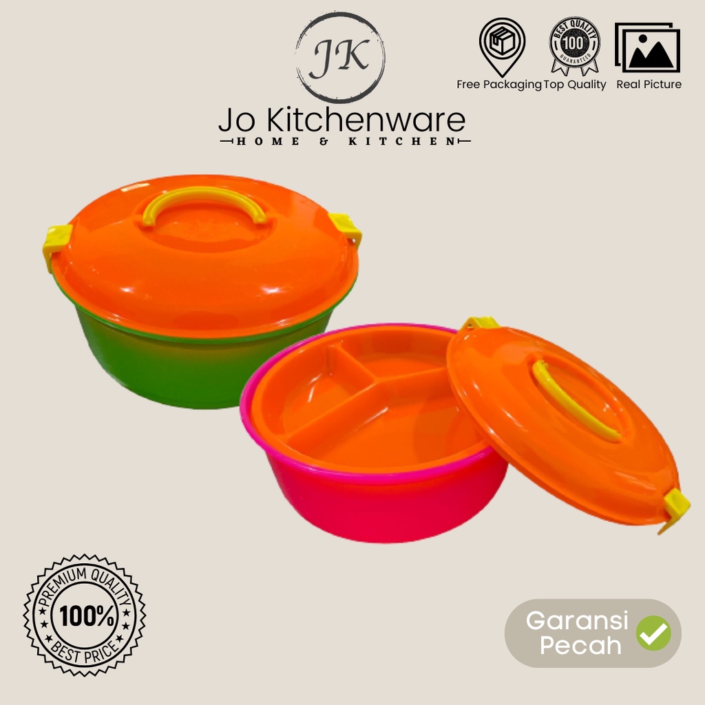Rantang hajatan plastik serbaguna / Rantang catering plastik premium set 3 pcs
