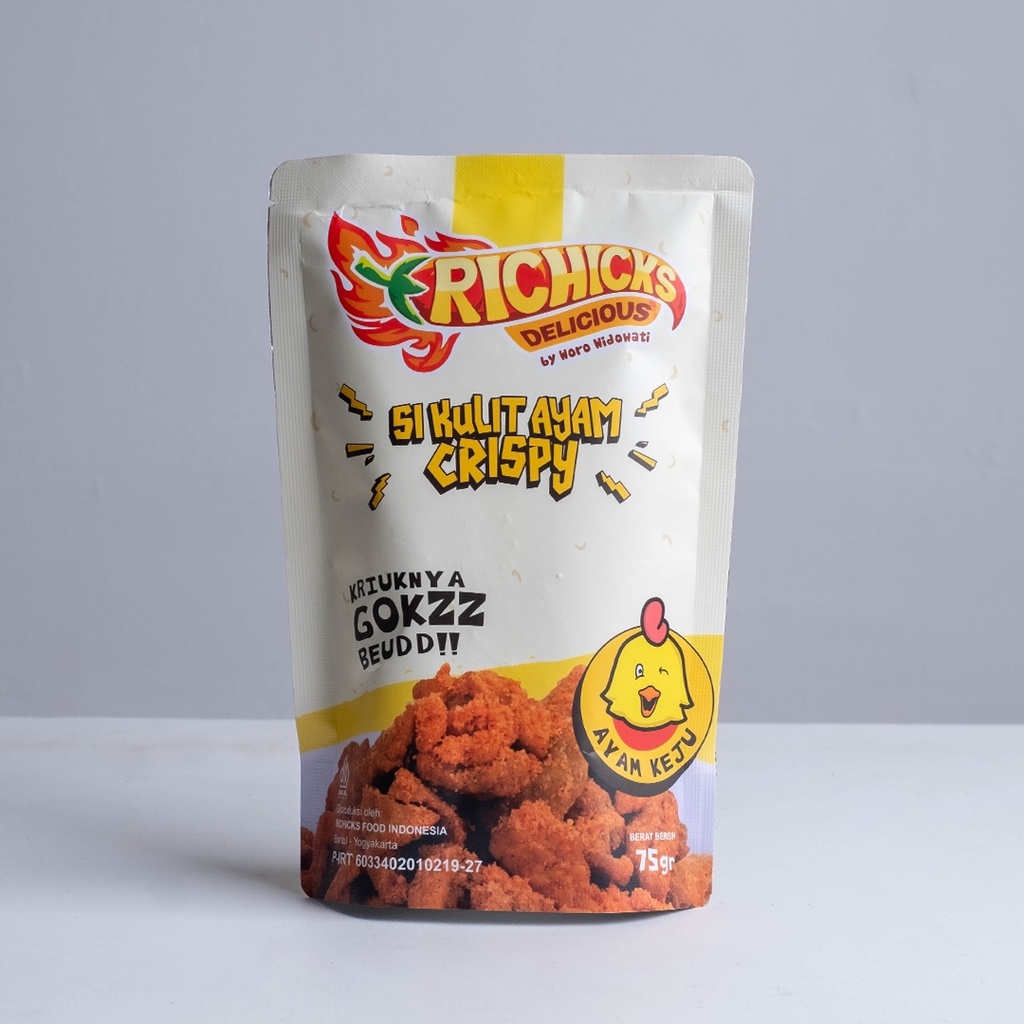 Jual Richicks Kulit Ayam Crispy Rasa Ayam Keju Keripik Kulit Ayam