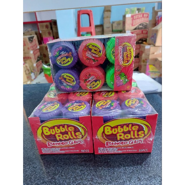 

Permen Karet Bubble Rolls dan Crazy rolls isi 30Pcs