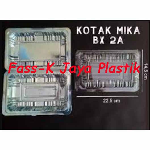 Mika Plastik 2 A / Tempat Kemasan Makan Kue / cup kue nasi jajanan / wadah kue / box kue 2A