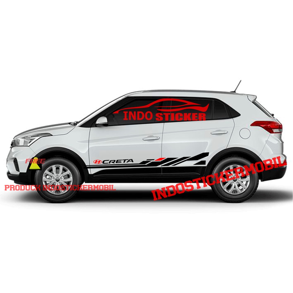 STICKER HYUNDAI CRETA STICKR STIKER LIST STRIPE MOBIL HYUNDAI CRETA