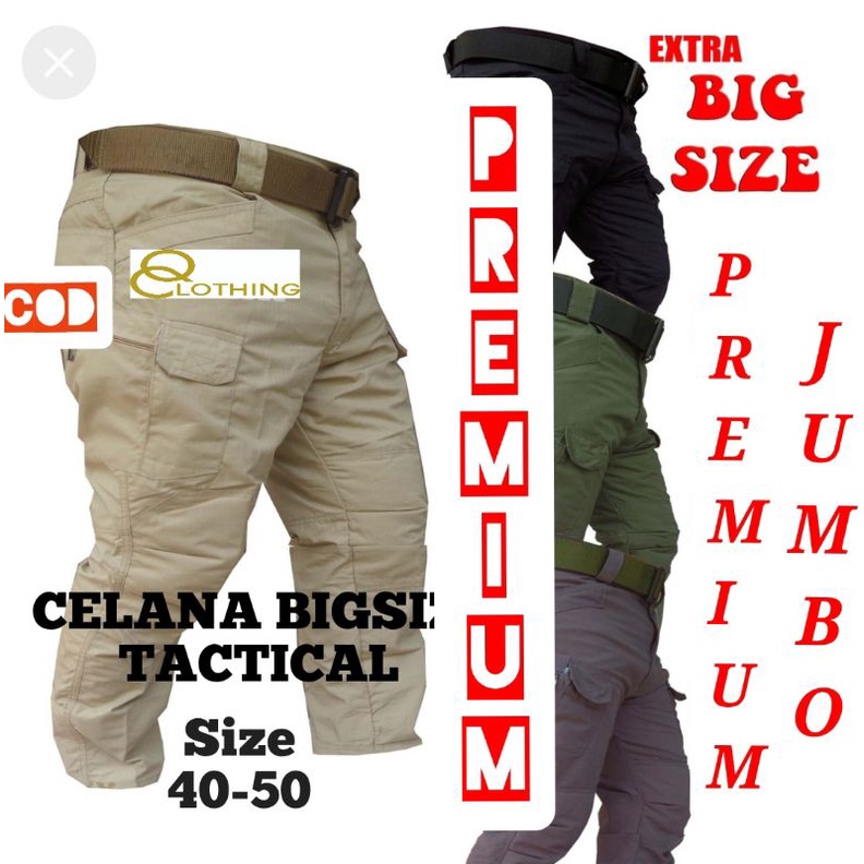 Celana Jumbo Tactical Bigsize Cargo Premium