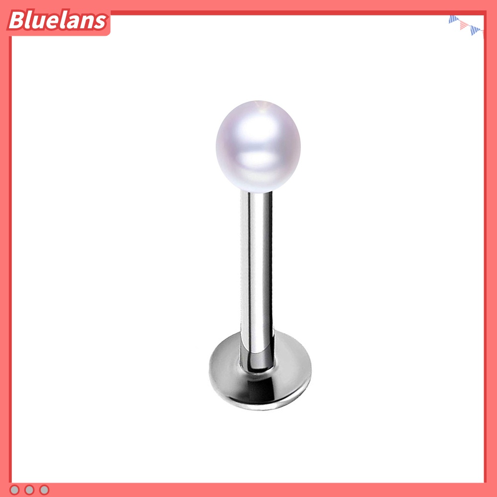 1pc Cincin Tindik Telinga Hidung Bibir Labret Aksen Mutiara Palsu Untuk Unisex