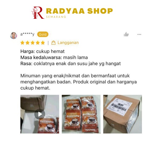 Sido Muncul Minuman Susu Jahe Coklat Swiss 10's - Menghangatkan Tubuh