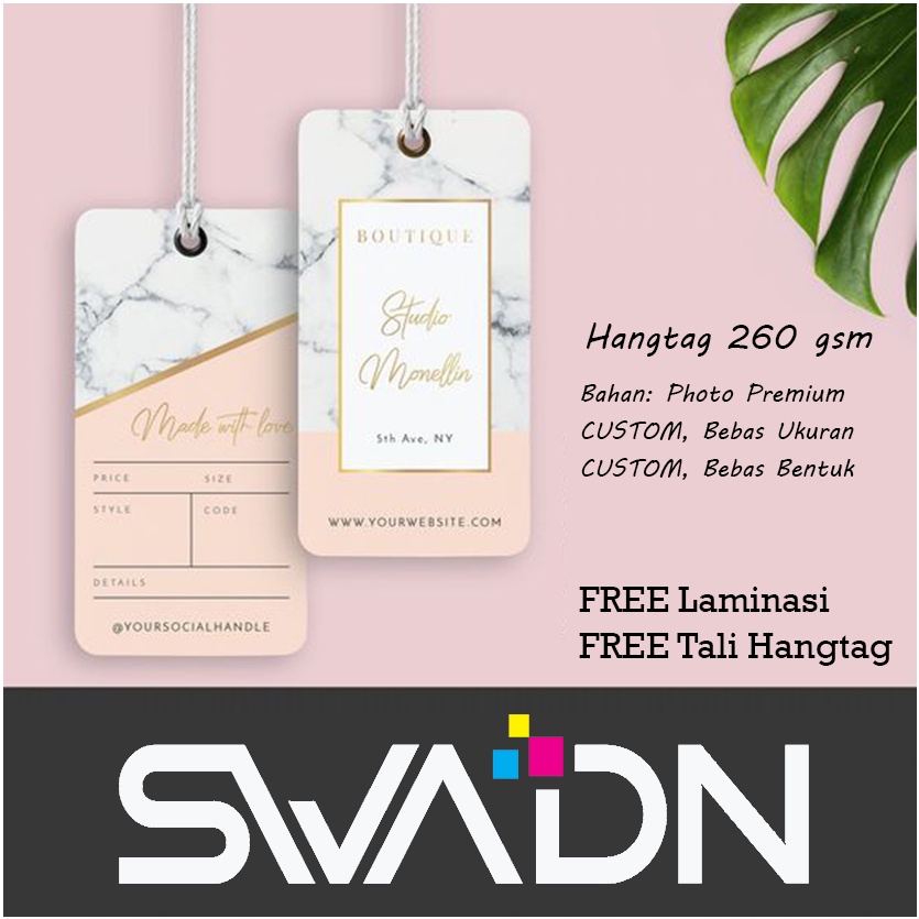 

HANGTAG 260 GSM / LABEL BAJU / TAG BAJU / KERTAS TAG / TAG CELANA / TAG