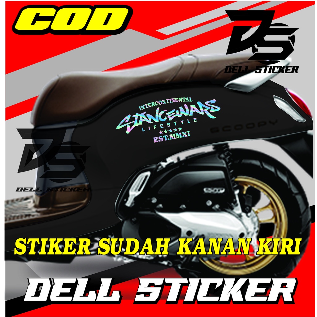 Stiker Scoopy STANCEWARS / Cutting Cticker Scoopy / Cutting Striping Scoopy PRESTIGE / ALL SCOOPY