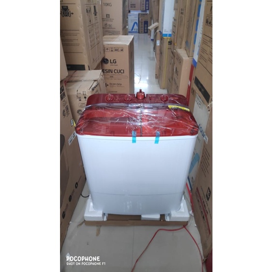 MESIN CUCI POLYTRON PWM 9572 N 2 TABUNG 9.5 KG