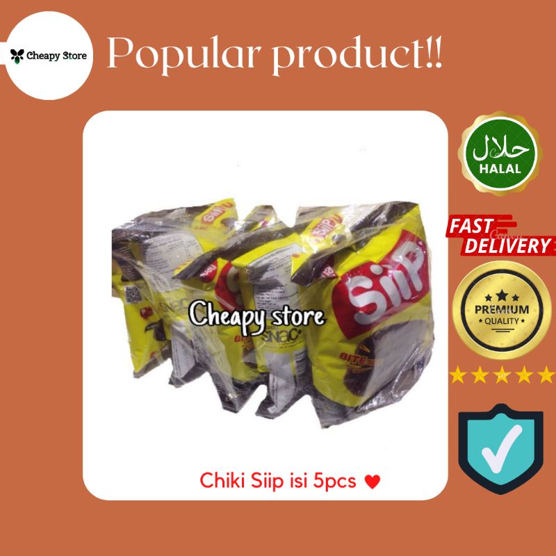 

Chiki SiiP Bite 1 bal (isi 5pcs)