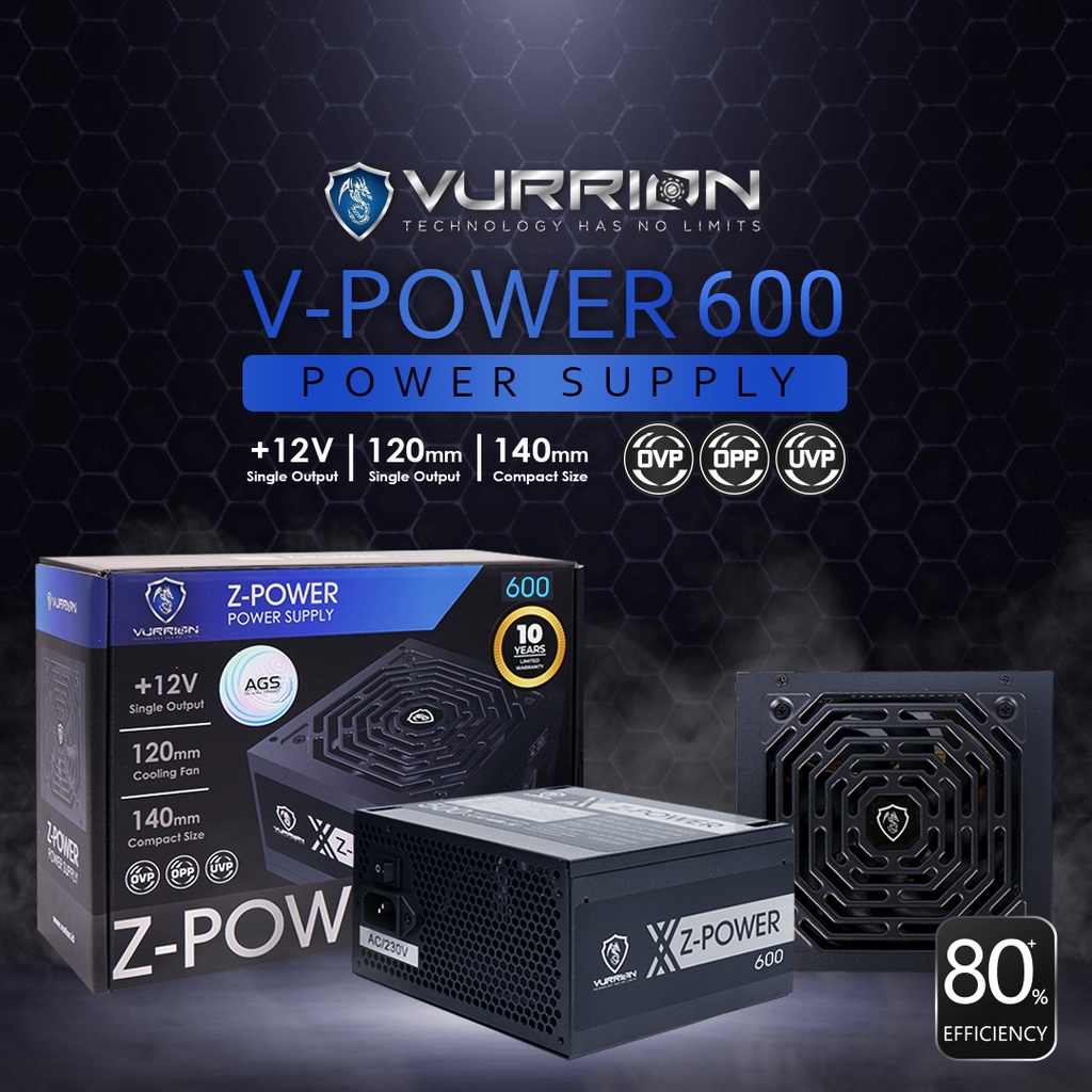 Jual Power Supply W Z Series Vurrion Psu Gaming Pure Power