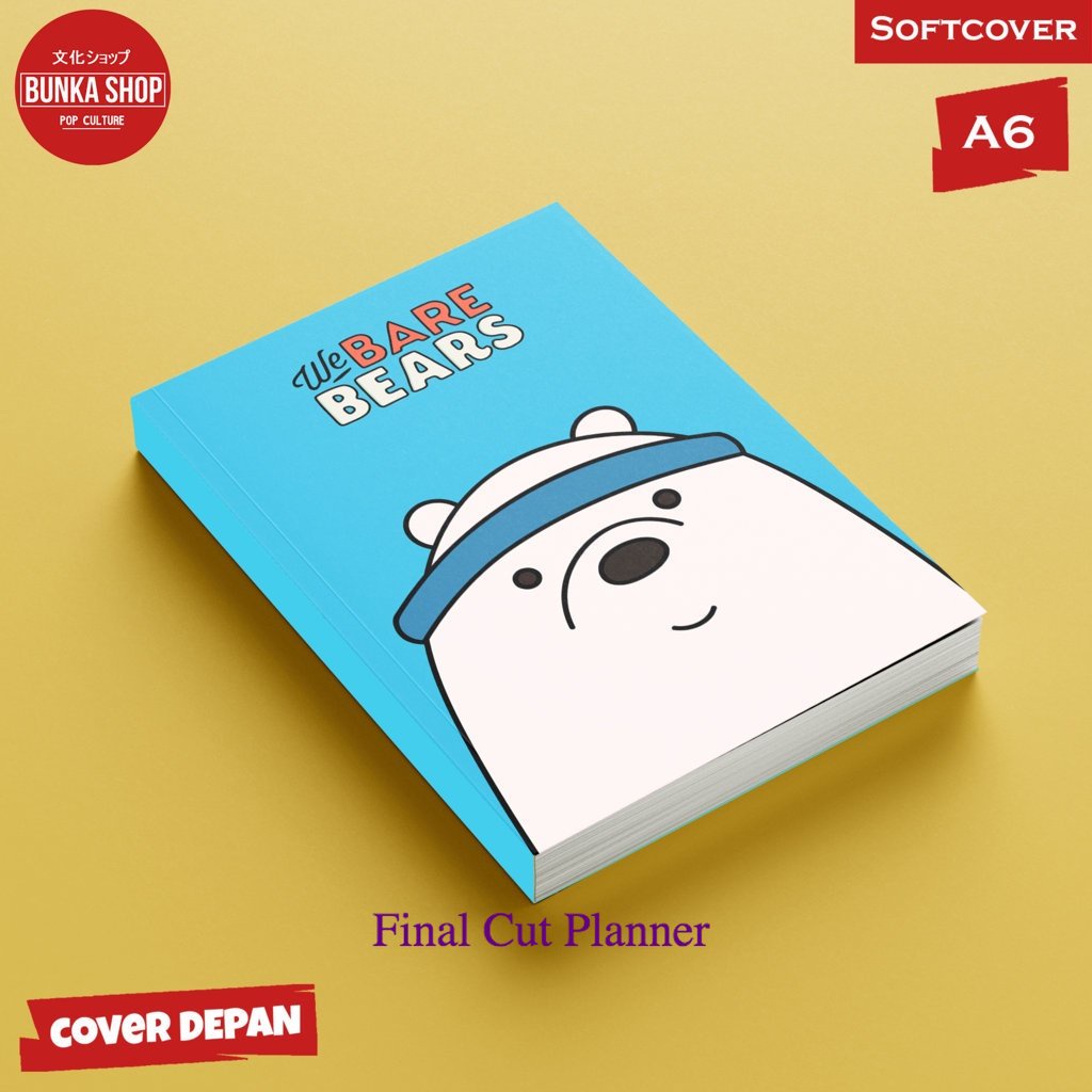 

Pocket Note We Bare Bears Blue Cover F Softcover A6 Buku Tulis Catatan Notes Agenda planner jurnal