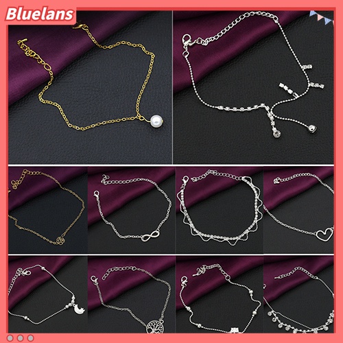 Gelang Kaki Rantai Model Butterfly Heart Untuk Perhiasan Pantai