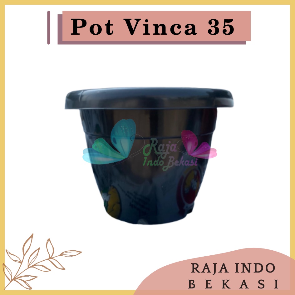 Rajaindobekasi Pot Gentong VINCA 35 Hitam Pot Plastik Bunga Jumbo Besar Tebal Murah Tanaman Bkn Pot Tawon 35 Pot Tulip 45 20 30 Galaxy 25 40-Pot Bunga Putih 35 Strawberry | Pot Tanaman Plastik Besar