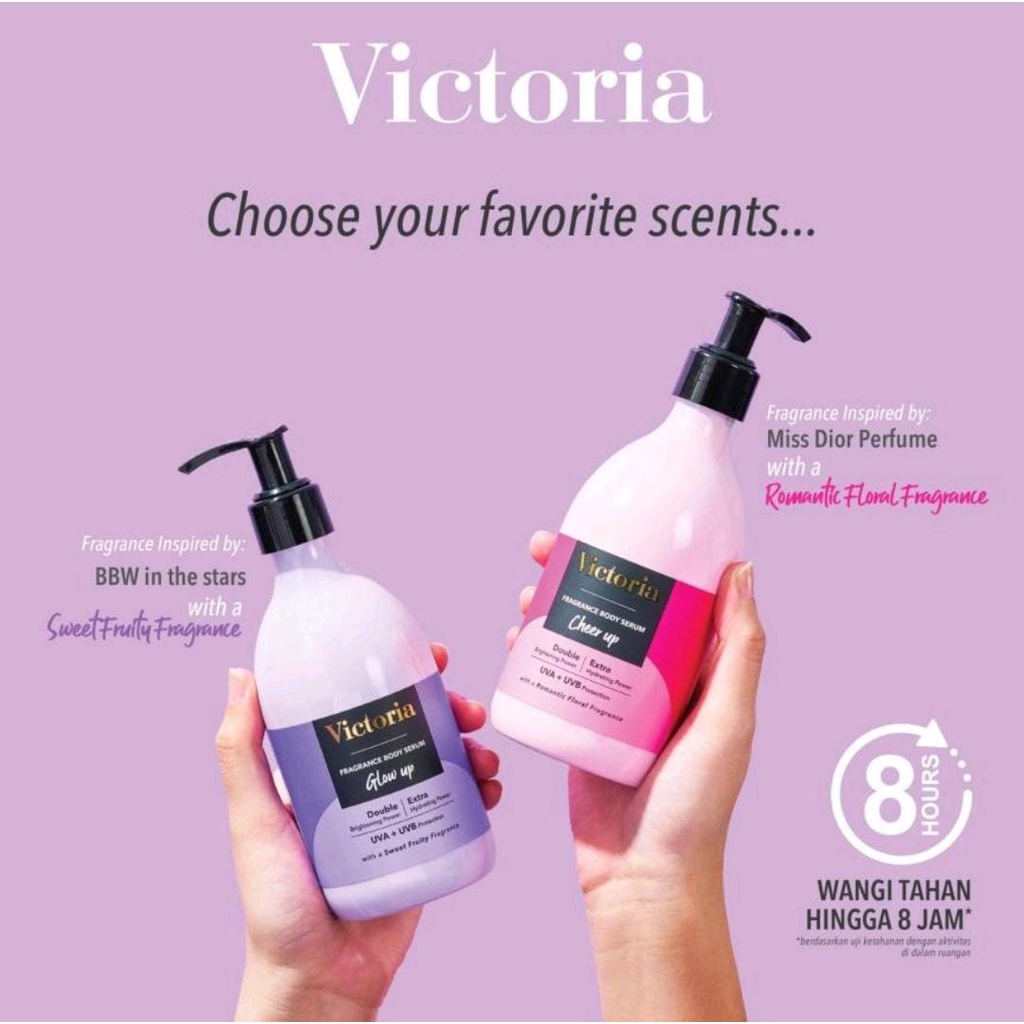 VICTORIA FRAGANCE BODY SERUM SHINE/ BODY LOTION VICORIA/ BODY SERUM VICTORIA