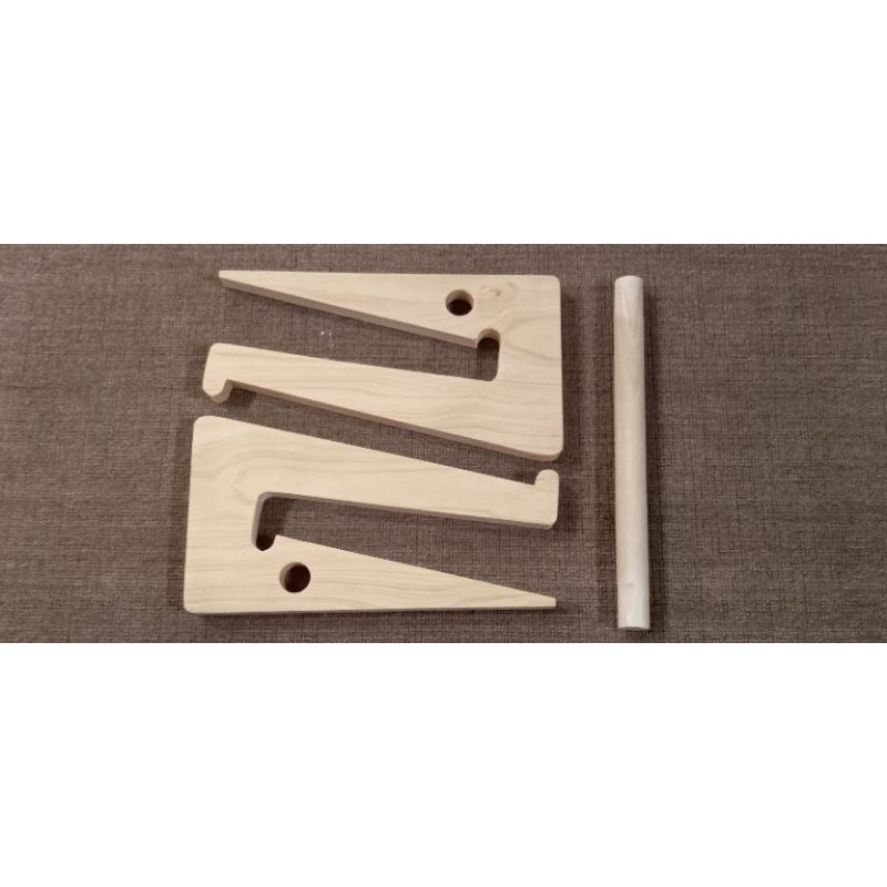 Stand Laptop Stik Kayu Meja Laptop Unik Meja Stand Monitor Unik Kayu Pinus