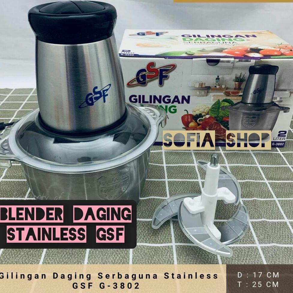 TERLARIS blender daging stainless GSF 2liter 