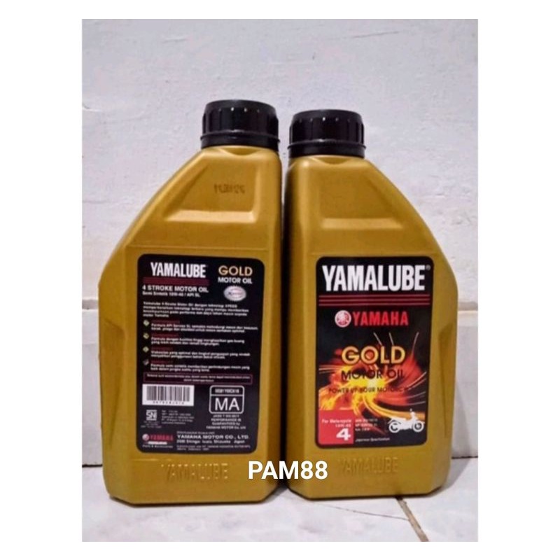 Oli Yamalube Gold 800 ml.. semi sintetis 10 W - 40 / api SL