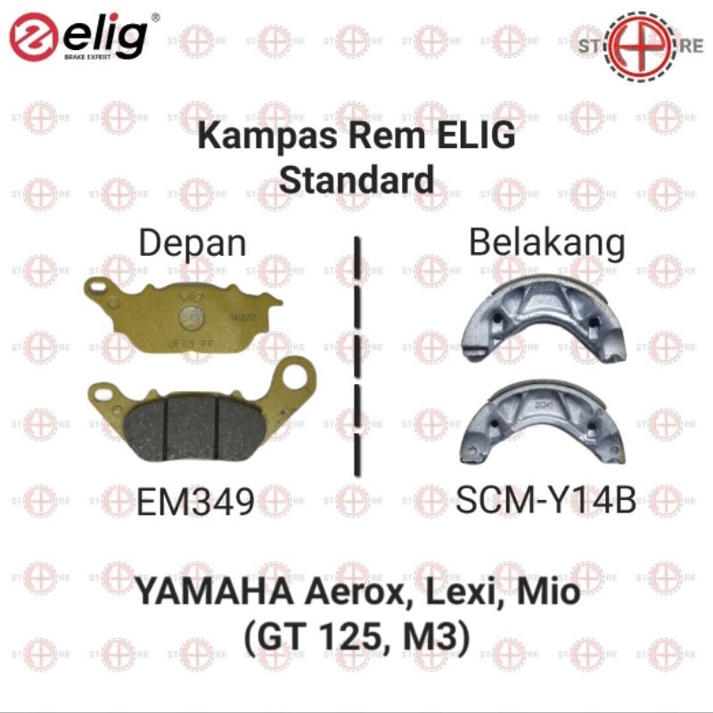 Kampas Rem ELIG Yamaha Aerox Lexi Mio