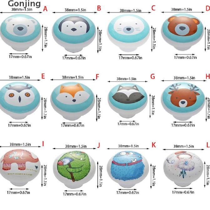 Gonjing Handle / Tarikan Pintu Lemari / Laci Bahan Keramik Motif